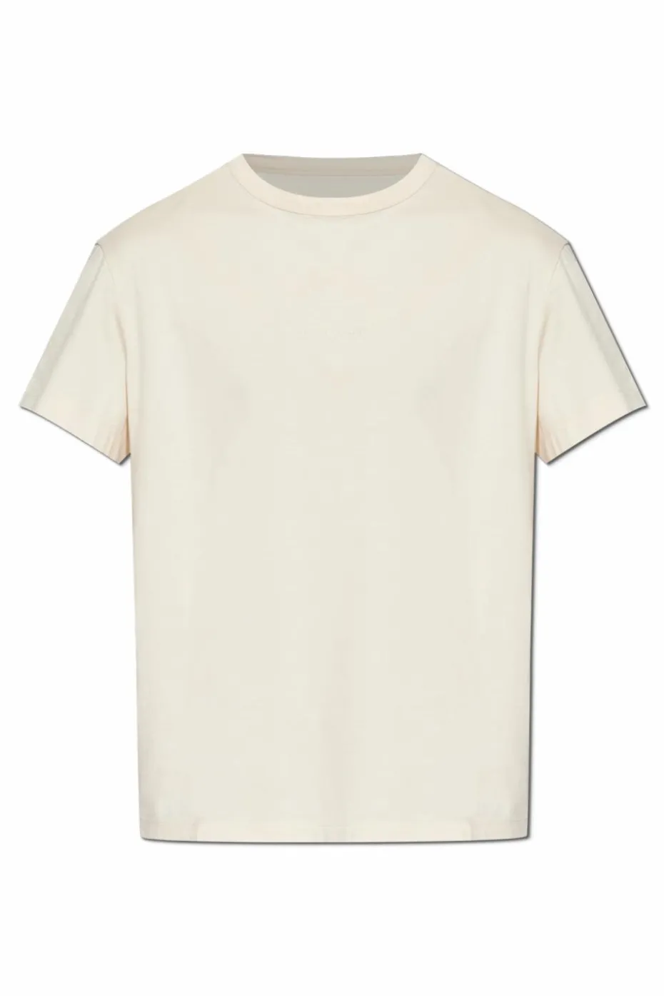 Maison Margiela beżowy T-shirt z logo