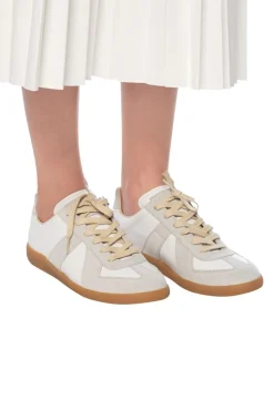 Maison Margiela BIAŁY Buty sportowe z naszywką 'Replica'