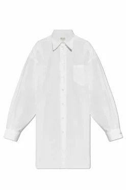 Maison Margiela BIAŁY Koszula o kroju oversize