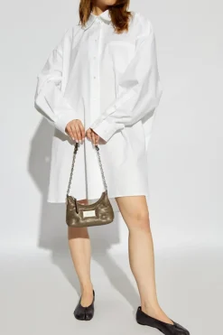 Maison Margiela BIAŁY Koszula o kroju oversize