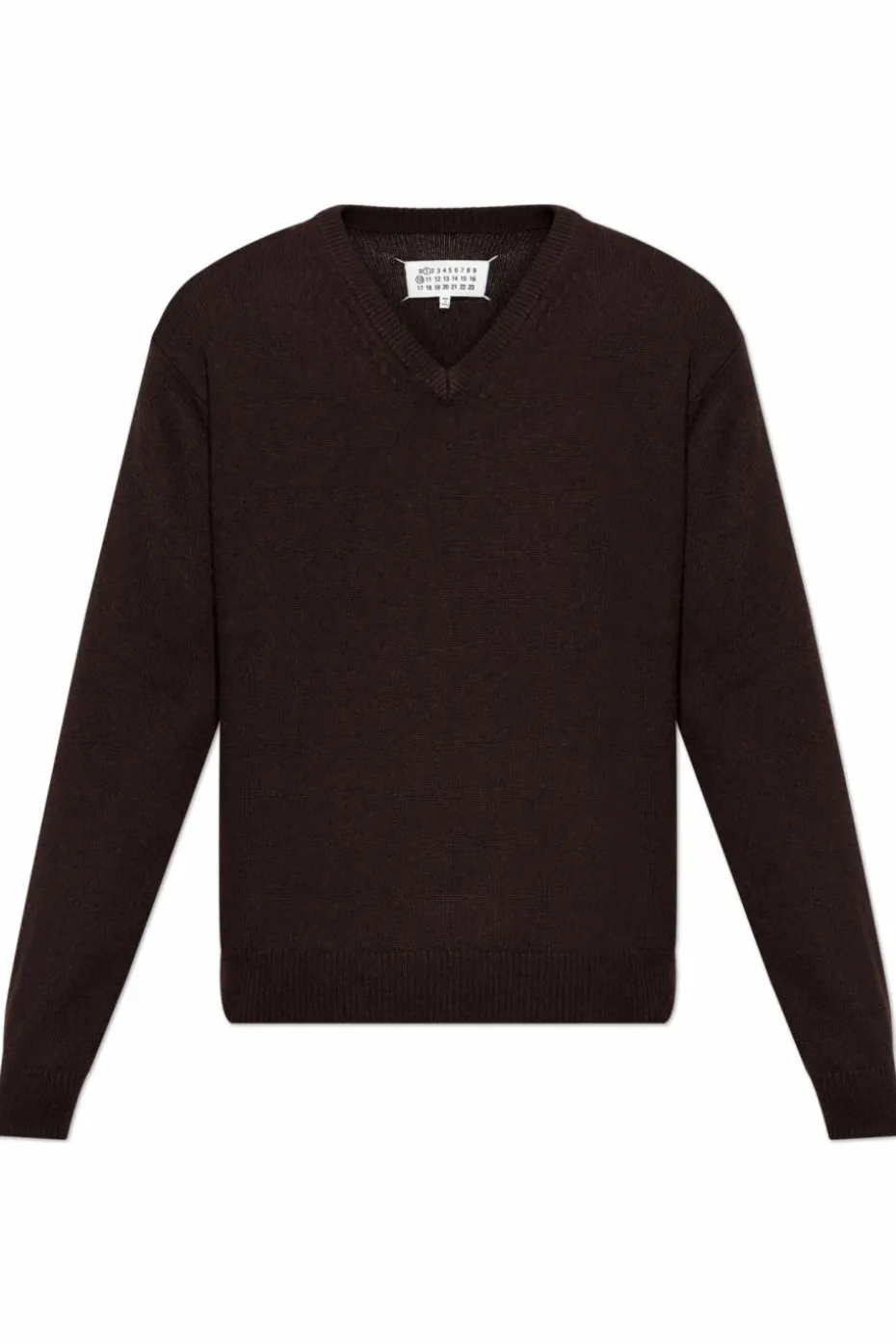 Maison Margiela BRĄZOWY Kaszmirowy sweter