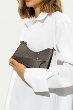 Maison Margiela BRĄZOWY Torba na ramię `Snatched Micro`