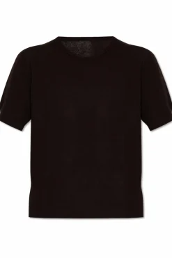 Maison Margiela BRĄZOWY Wełniany top