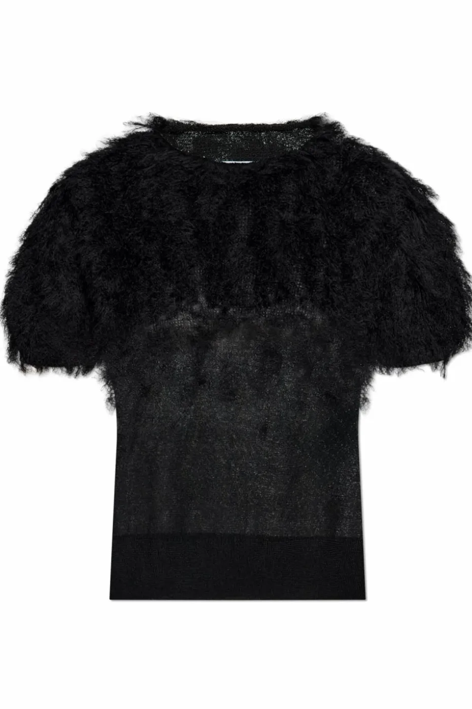 Maison Margiela CZARNY Jedwabny top