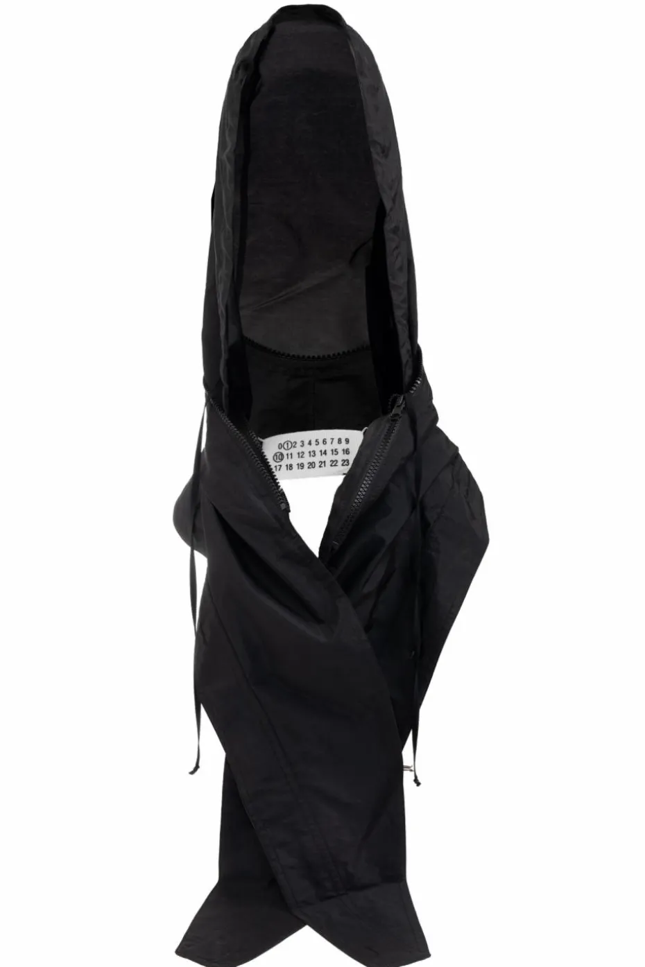 Maison Margiela CZARNY Kaptur z logo