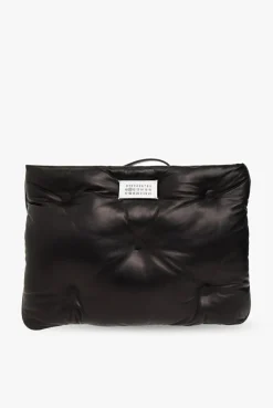Maison Margiela CZARNY Kopertówka z logo 'Glam Slam'