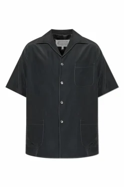 Maison Margiela CZARNY Koszula z krótkim rękawem