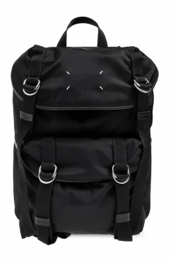 Maison Margiela CZARNY Plecak z logo