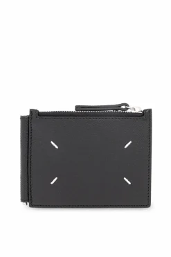 Maison Margiela CZARNY Portfel z logo