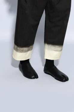 Maison Margiela CZARNY Skórzane buty