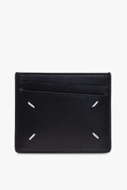 Maison Margiela CZARNY Skórzane etui na karty