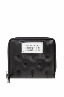 Maison Margiela CZARNY Skórzany portfel