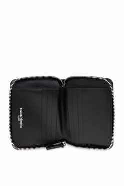 Maison Margiela CZARNY Skórzany portfel