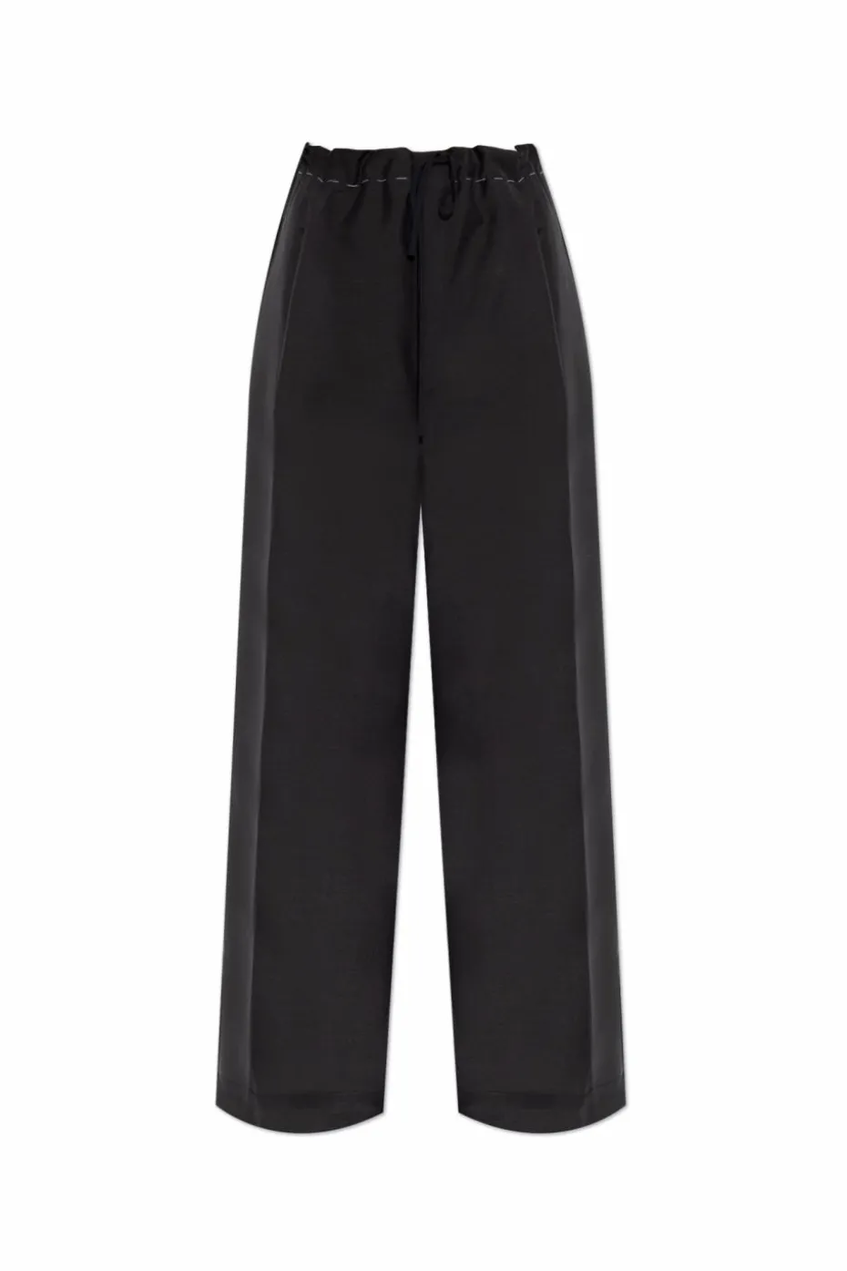 Maison Margiela CZARNY Spodnie w kant