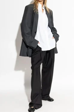 Maison Margiela CZARNY Spodnie w kant