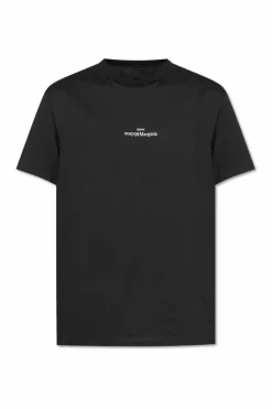 Maison Margiela CZARNY T-shirt z logo