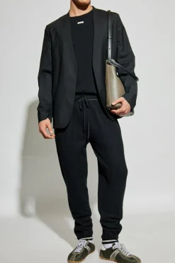 Maison Margiela CZARNY Wełniane spodnie