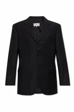 Maison Margiela CZARNY Wełniana marynarka