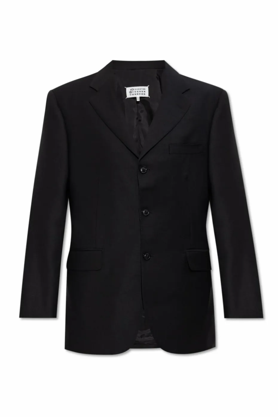 Maison Margiela CZARNY Wełniana marynarka
