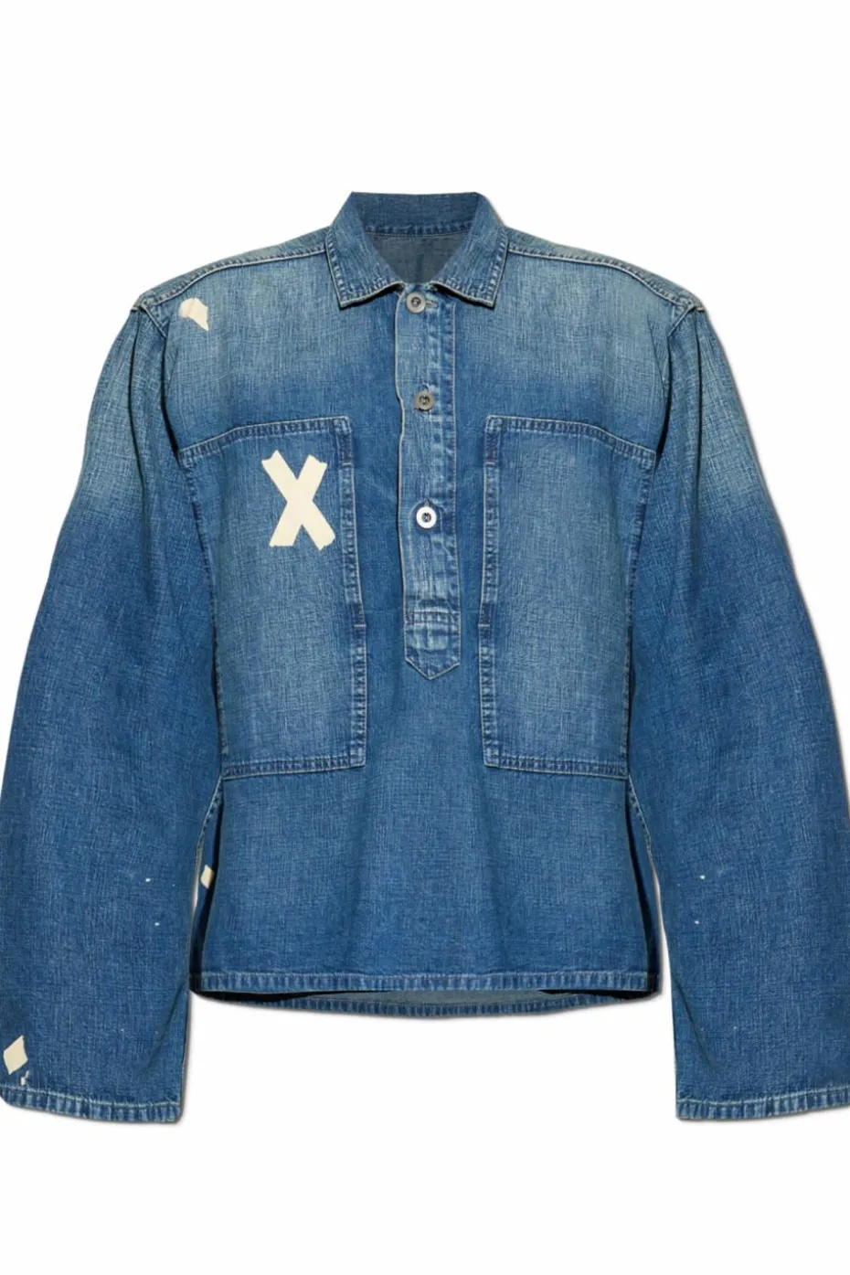 Maison Margiela NIEBIESKI Koszula jeansowa