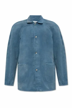 Maison Margiela NIEBIESKI Kurtka z kołnierzem