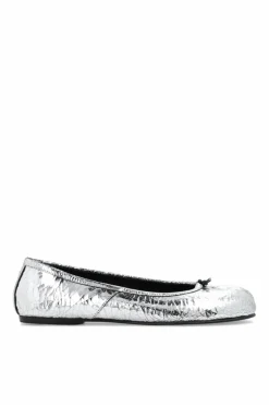 Maison Margiela SREBRNY Baleriny z wycięciem ‘Tabi’