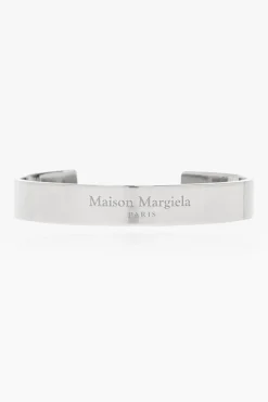 Maison Margiela SREBRNY Srebrna bransoleta z logo