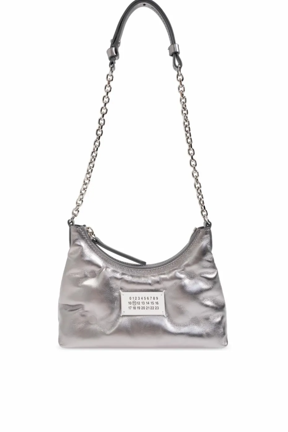 Maison Margiela SREBRNY Torba na ramię `Glam Slam Micro`