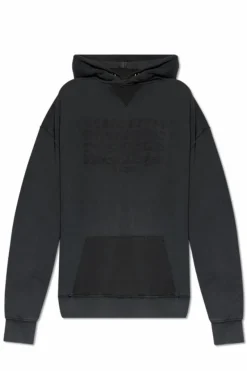 Maison Margiela SZARY Bluza z kapturem