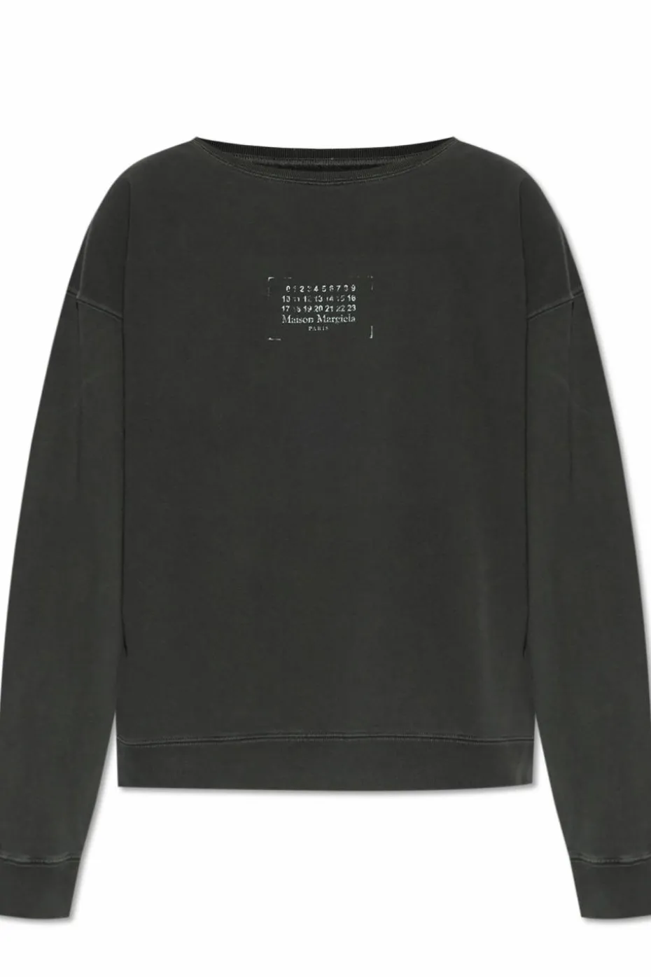 Maison Margiela SZARY Bluza z efektem `vintage`