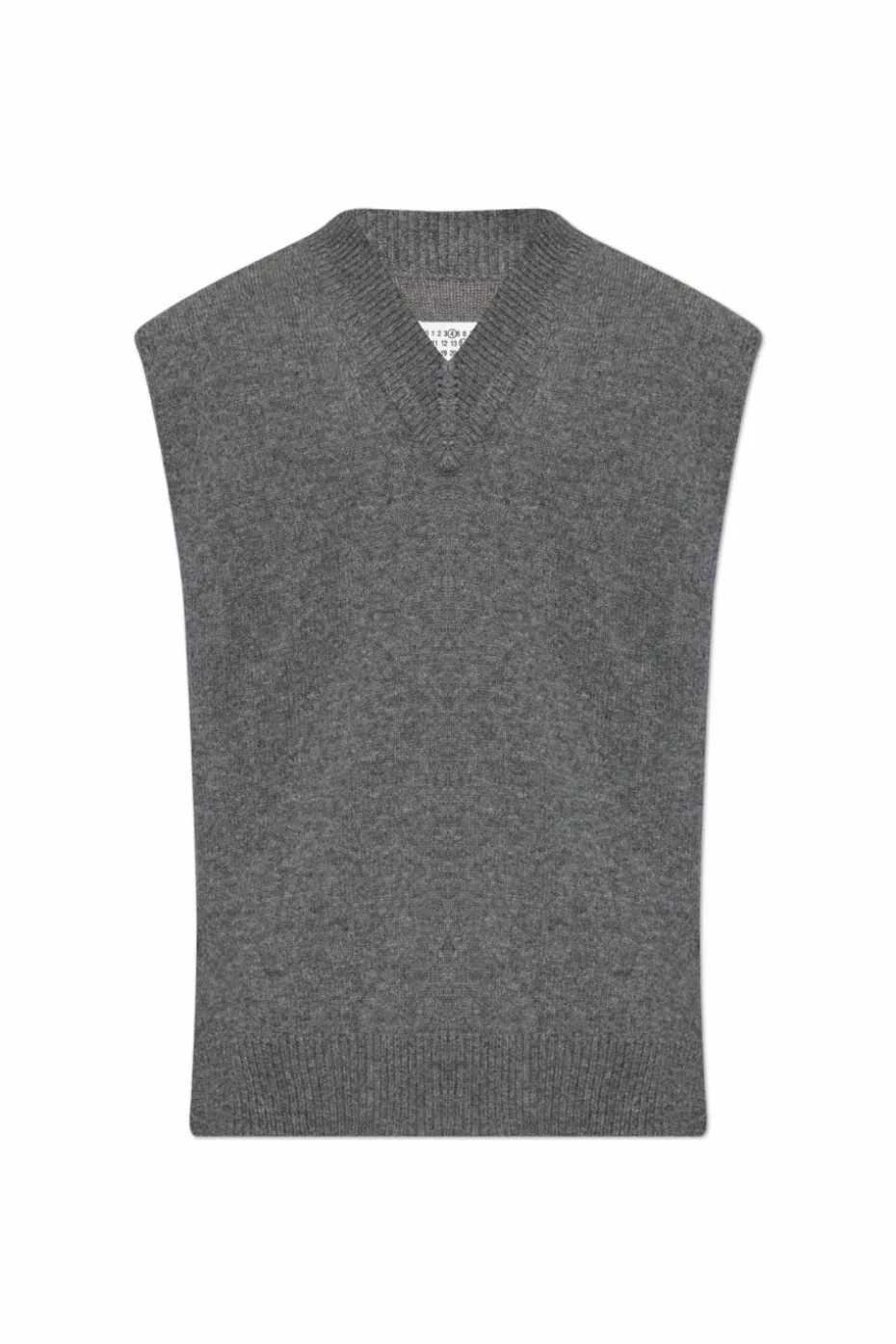 Maison Margiela SZARY Kamizelka z dekoltem w serek