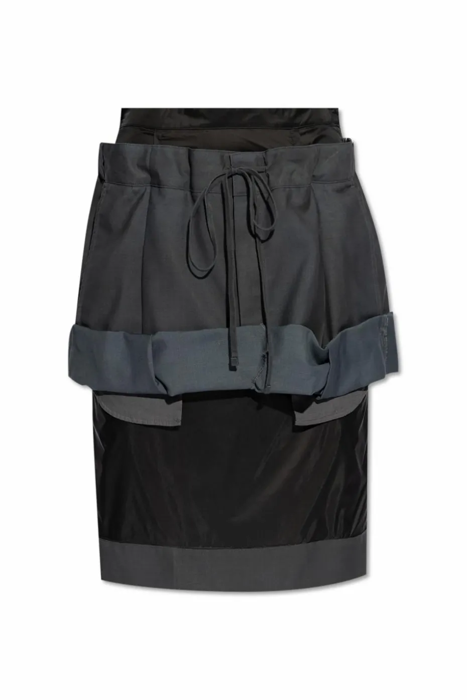 Maison Margiela SZARY Spódnica z efektem `vintage`