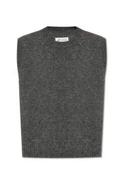 Maison Margiela SZARY Wełniana kamizelka