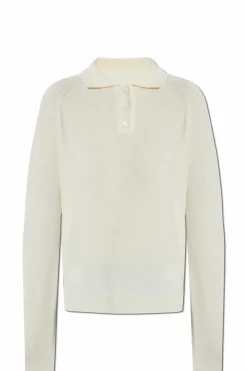 Maison Margiela ŻÓŁTY Wełniane polo