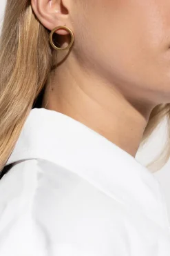 Maison Margiela ZŁOTY Okrągłe kolczyki