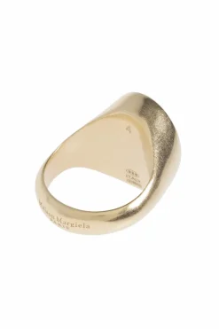 Maison Margiela ZŁOTY Pierścień z logo