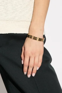 Maison Margiela ZŁOTY Srebrna bransoleta z logo