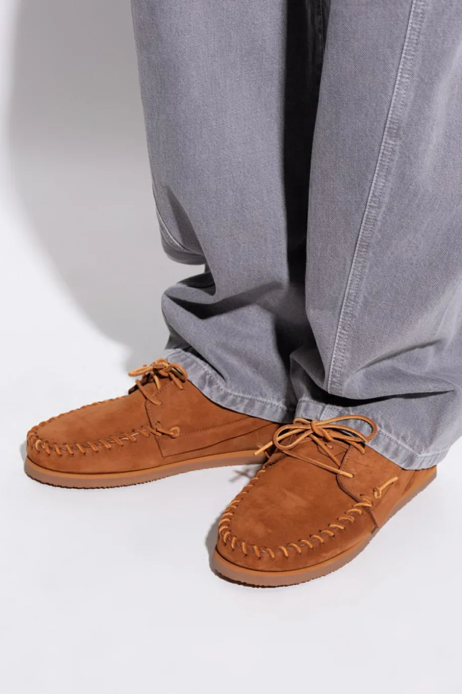 MARANT BRĄZOWY Wsuwane buty `Fanly`