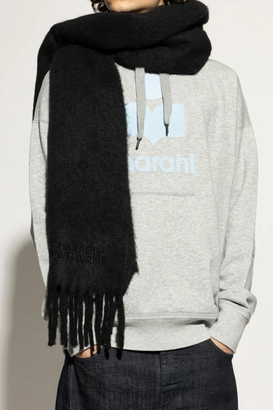 MARANT CZARNY Szal `Firny`