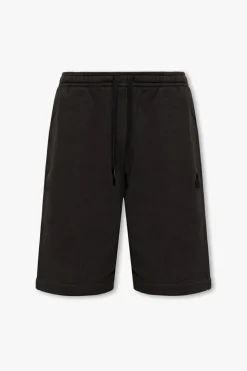 MARANT CZARNY Szorty z logo ‘Mahelo’