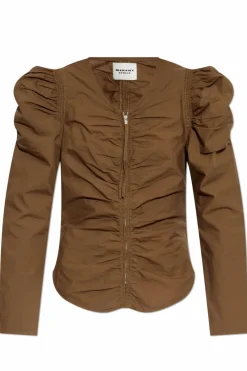 Marant Etoile BRĄZOWY Top `Benatea`