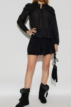 Marant Etoile CZARNY Spódnica `Goldie`
