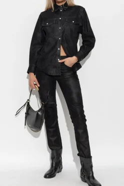 Marant Etoile CZARNY Spodnie `Kelsie`
