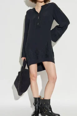 Marant Etoile CZARNY Sukienka `Fadeli`