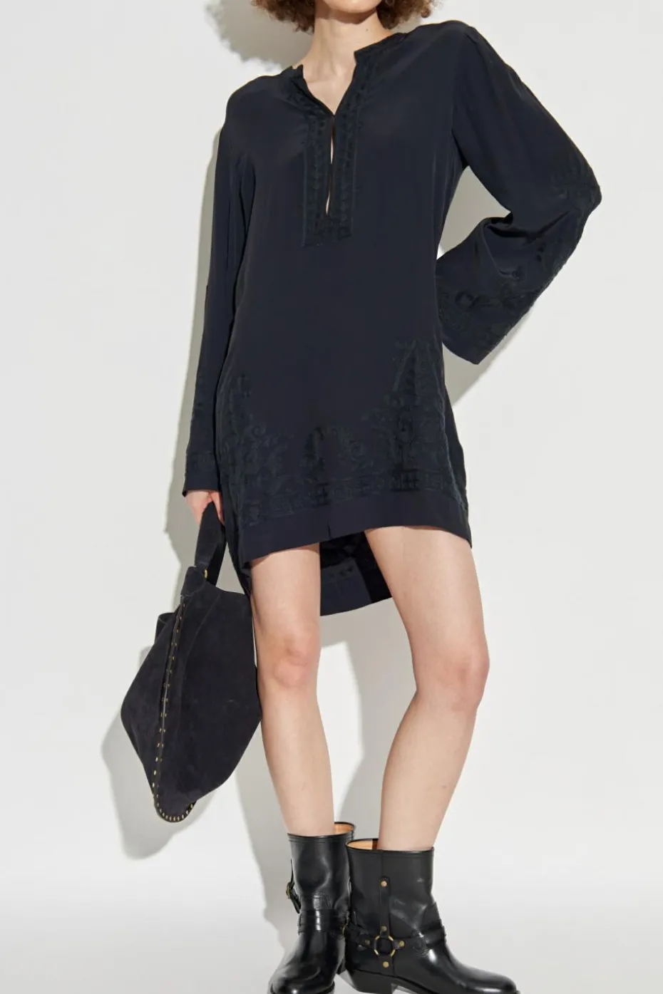 Marant Etoile CZARNY Sukienka `Fadeli`