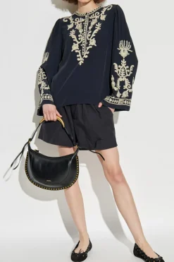Marant Etoile CZARNY Top `Falonne`