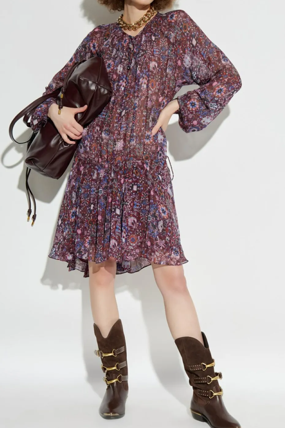 Marant Etoile FIOLETOWY Sukienka `Bess`