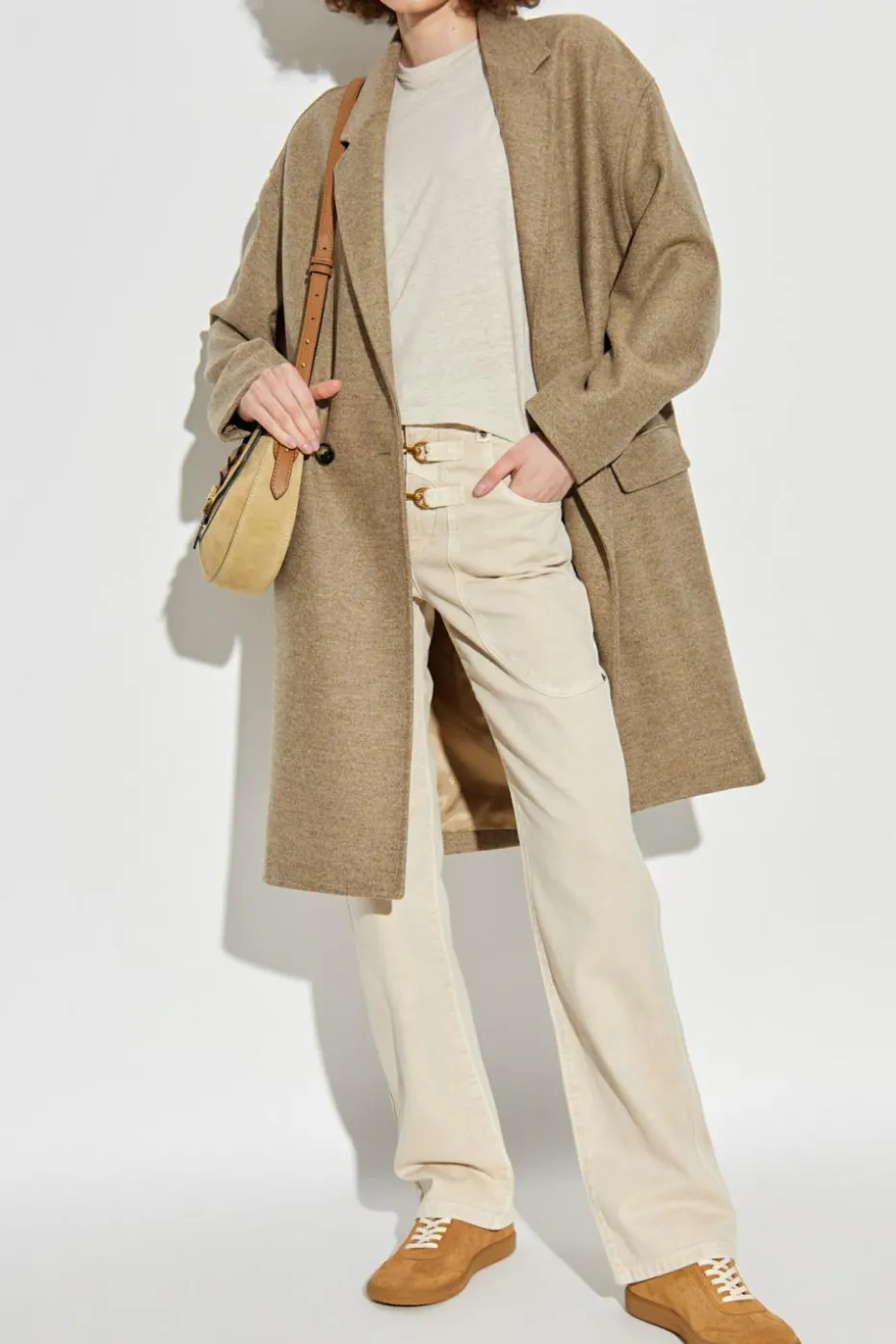 Marant Etoile kremowy Top `Kyanza`
