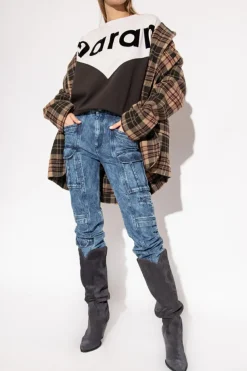 Marant Etoile SZARY Bluza ‘Huston’