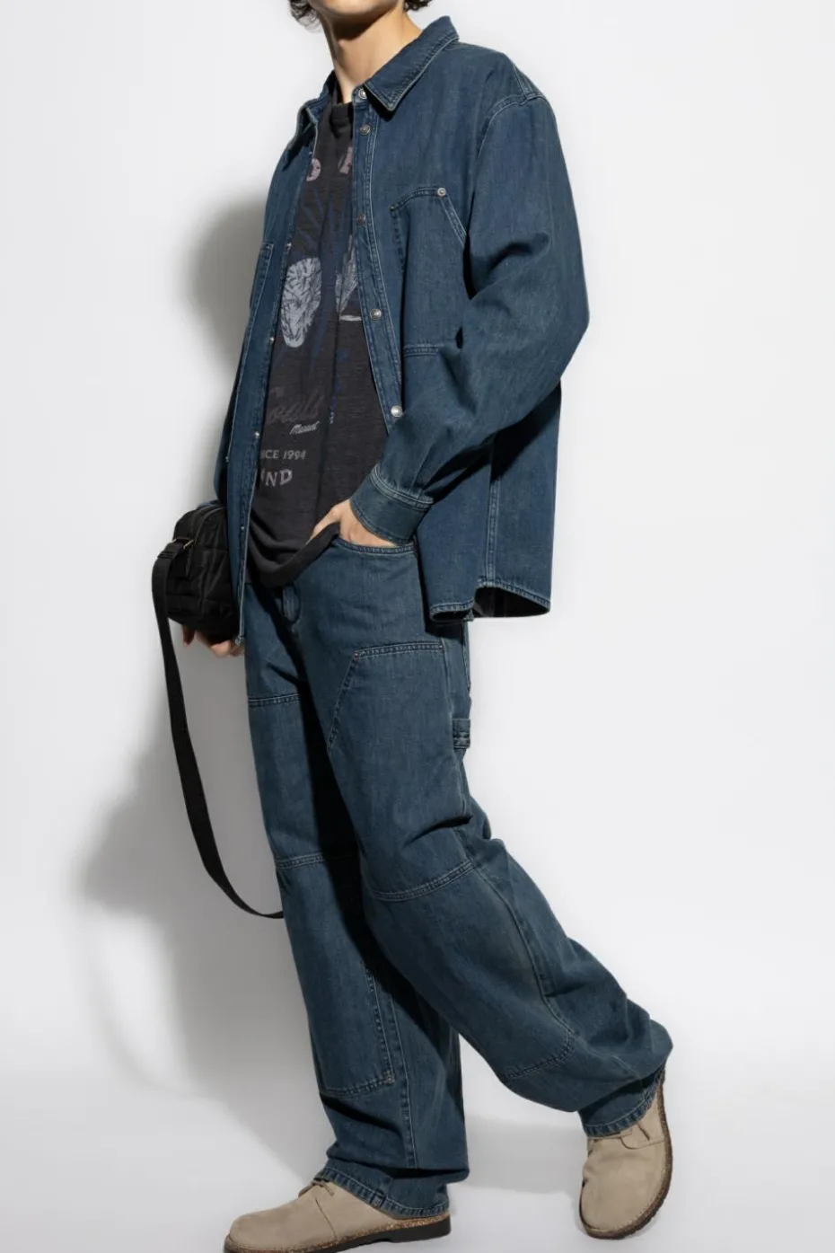 MARANT GRANATOWY Jeansy `Orson`